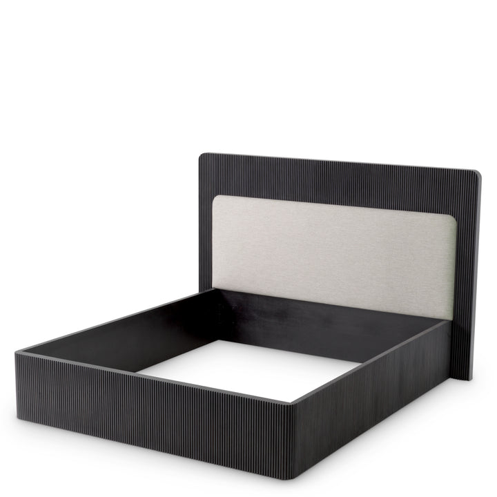 Eichholtz Bedframe Dimitrios Charcoal Grey Durini Natural