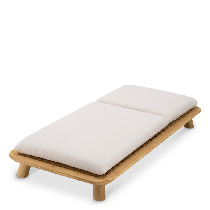 Eichholtz Outdoor Ligbed Weston Single Natural Teak Viola Sand