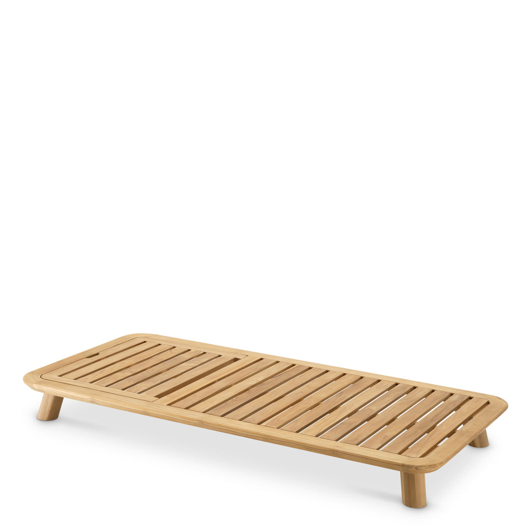 Eichholtz Outdoor Ligbed Weston Single Natural Teak Viola Sand