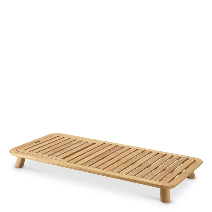 Eichholtz Outdoor Ligbed Weston Single Natural Teak Viola Sand