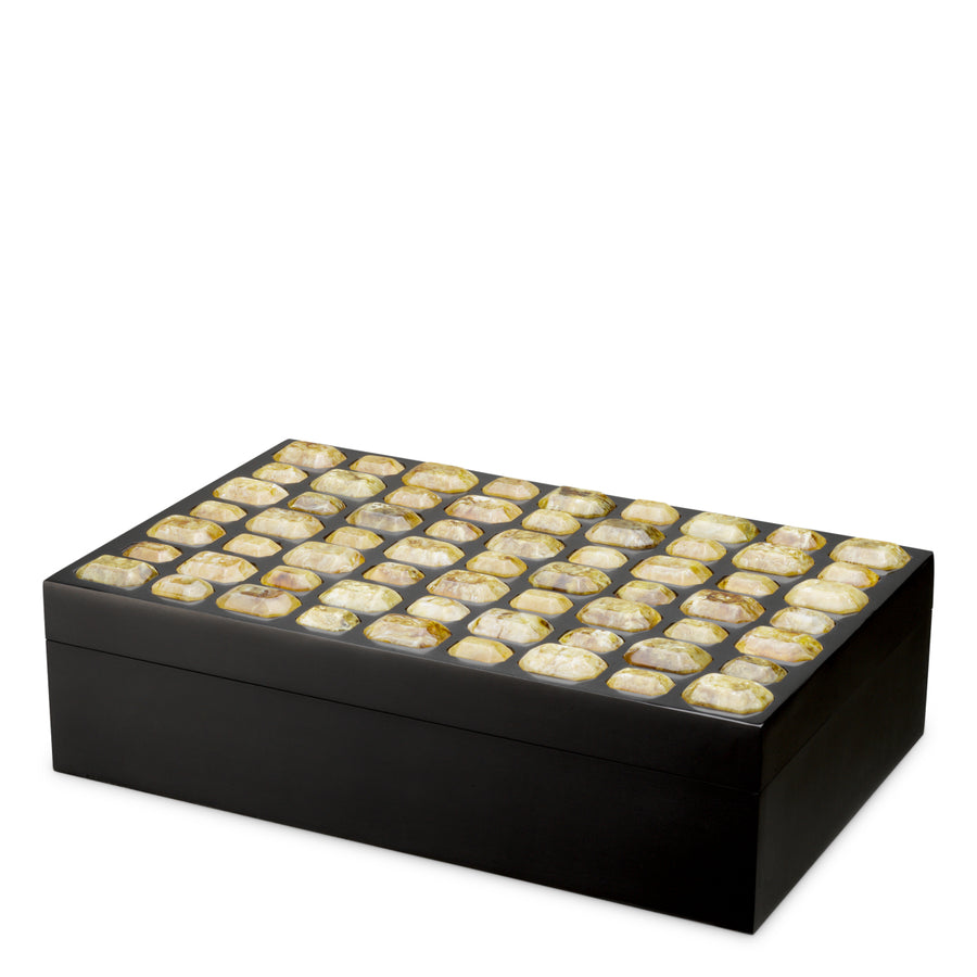 Eichholtz Opbergdoos Lucida L Amber – afbeelding 1