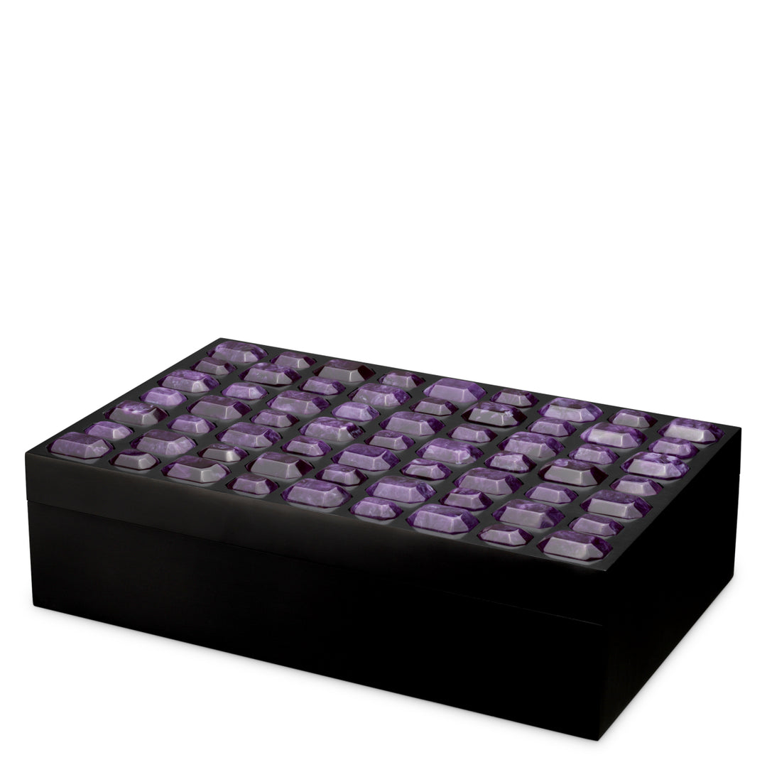 Eichholtz Opbergdoos Lucida L Amethyst – afbeelding 1