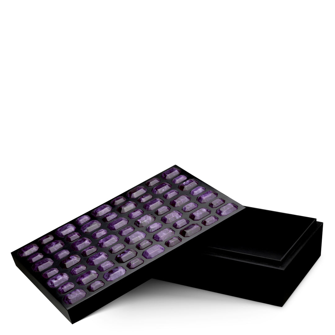 Eichholtz Opbergdoos Lucida L Amethyst – afbeelding 2