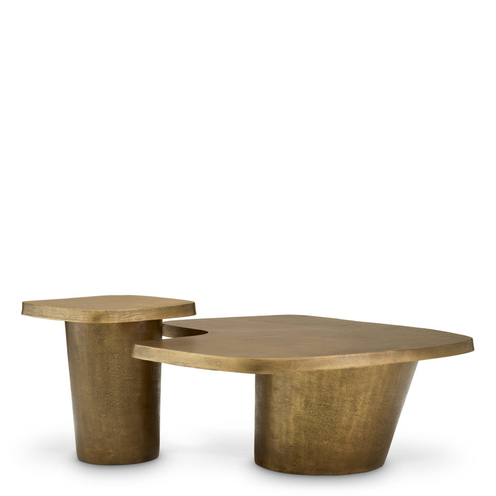 Eichholtz Salontafel Pierro Set of 2 Vintage Brass