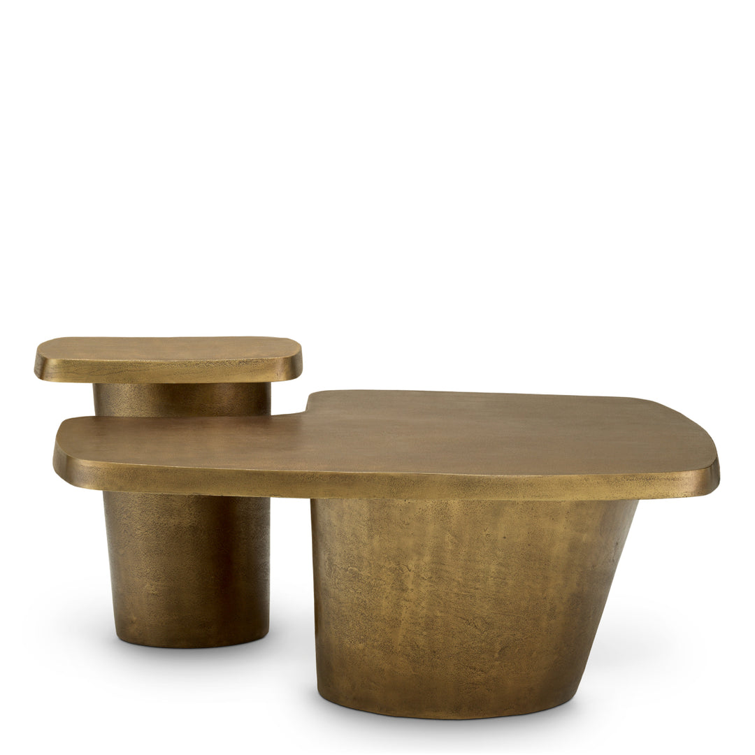 Eichholtz Salontafel Pierro Set of 2 Vintage Brass