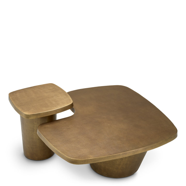 Eichholtz Salontafel Pierro Set of 2 Vintage Brass