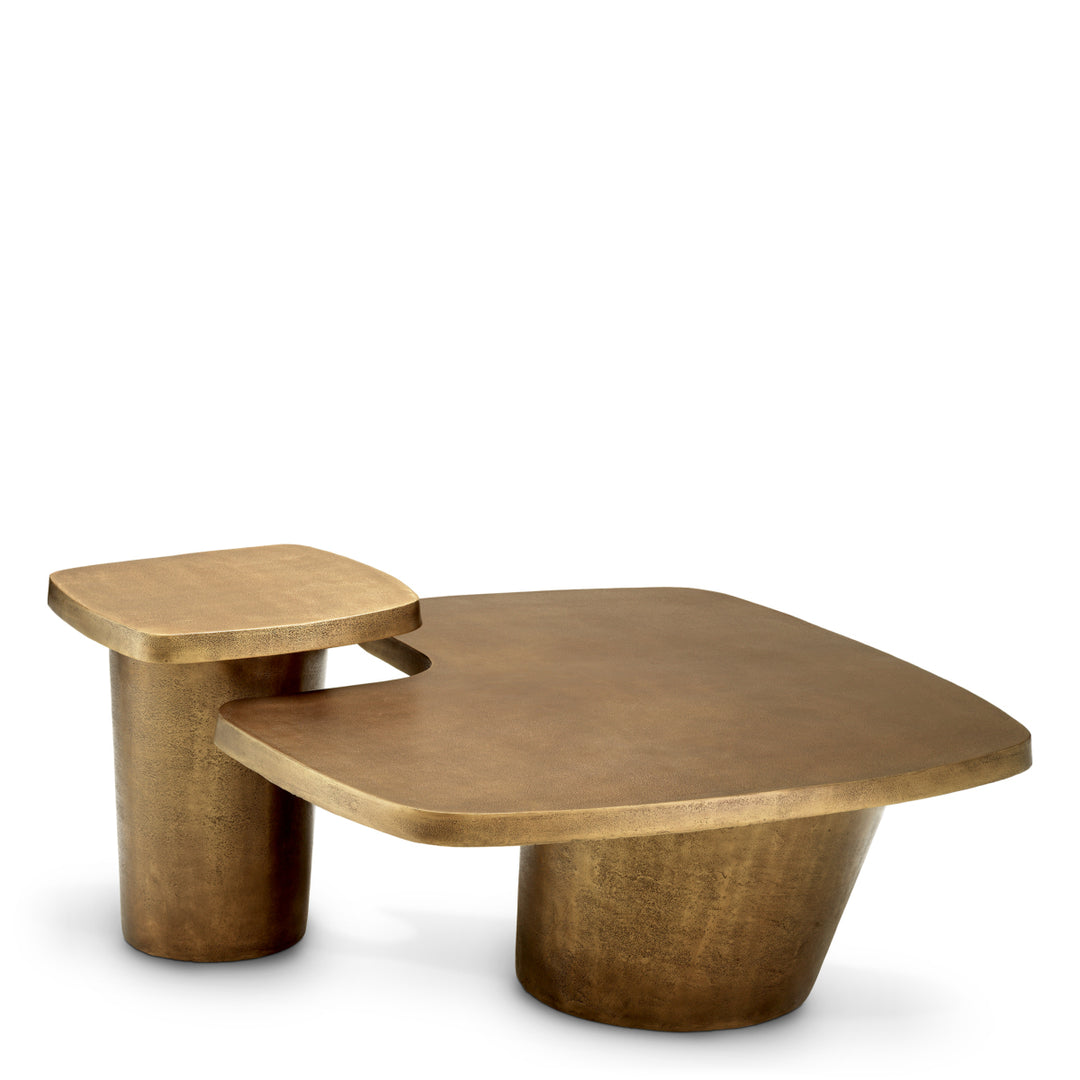 Eichholtz Salontafel Pierro Set of 2 Vintage Brass