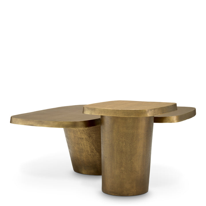 Eichholtz Salontafel Pierro Set of 2 Vintage Brass