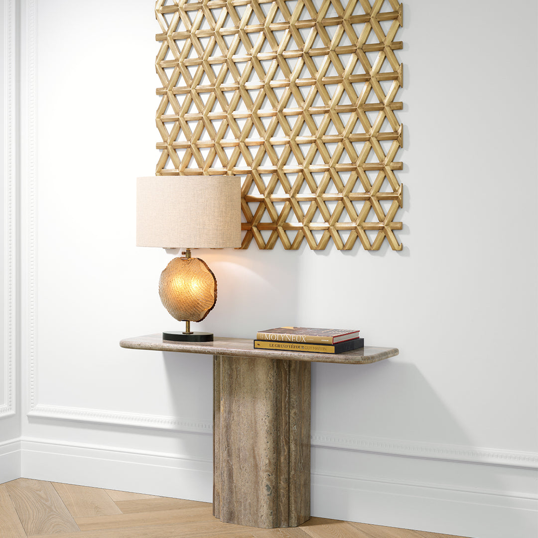 Eichholtz Consoletafel Norrington Silver Travertine