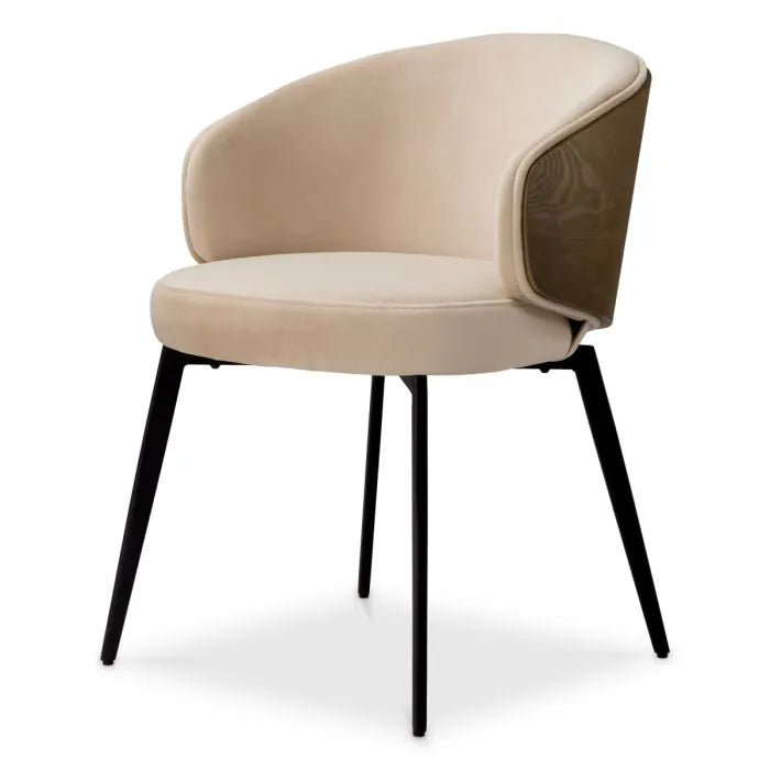 Eichholtz Eetkamerstoel Camerota Sabino Beige – vooraanzicht