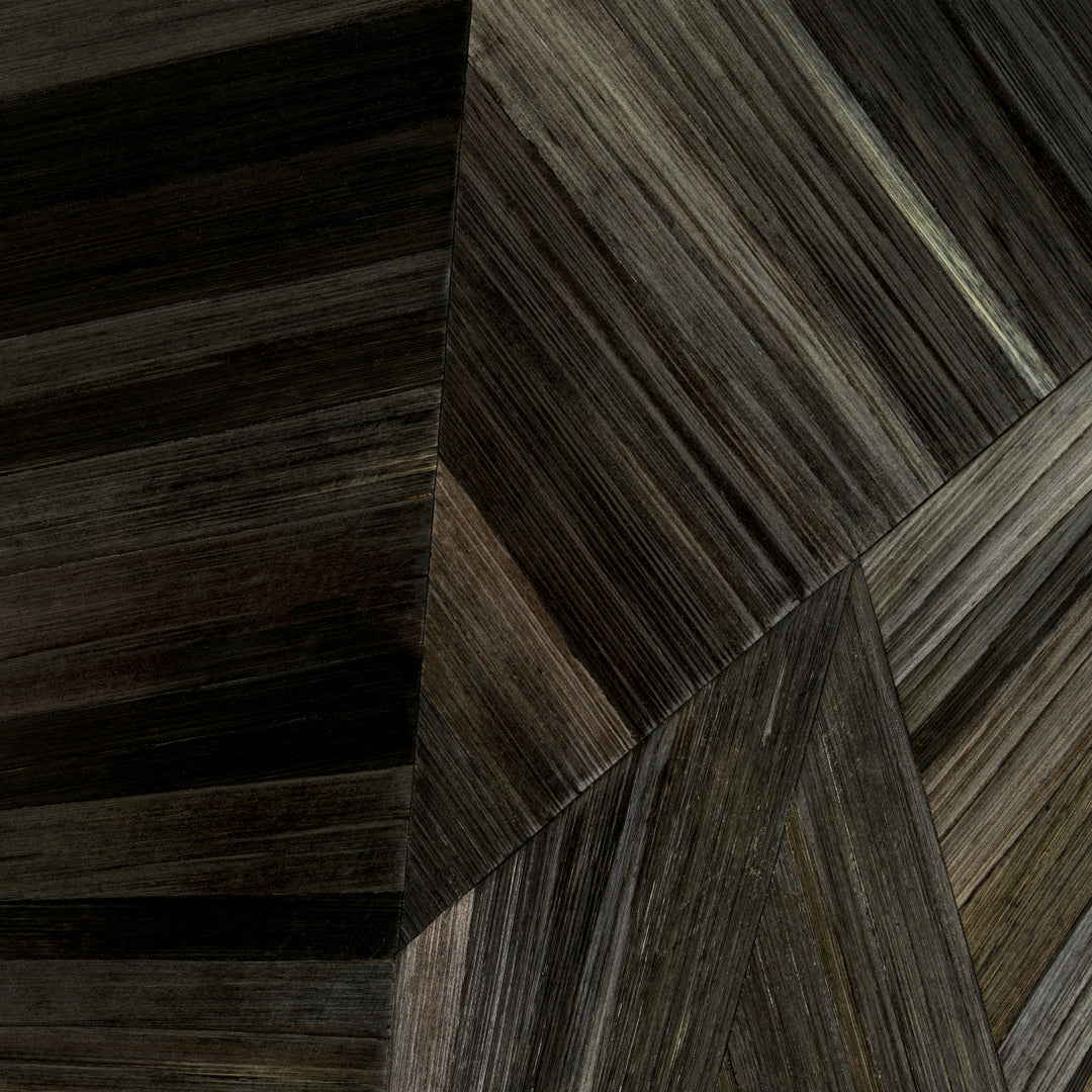 Eichholtz Spiegel Cassara Straw Marquetry Charcoal