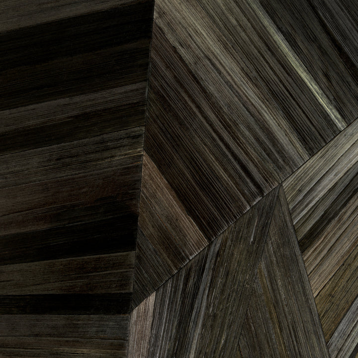 Eichholtz Spiegel Cassara Straw Marquetry Charcoal