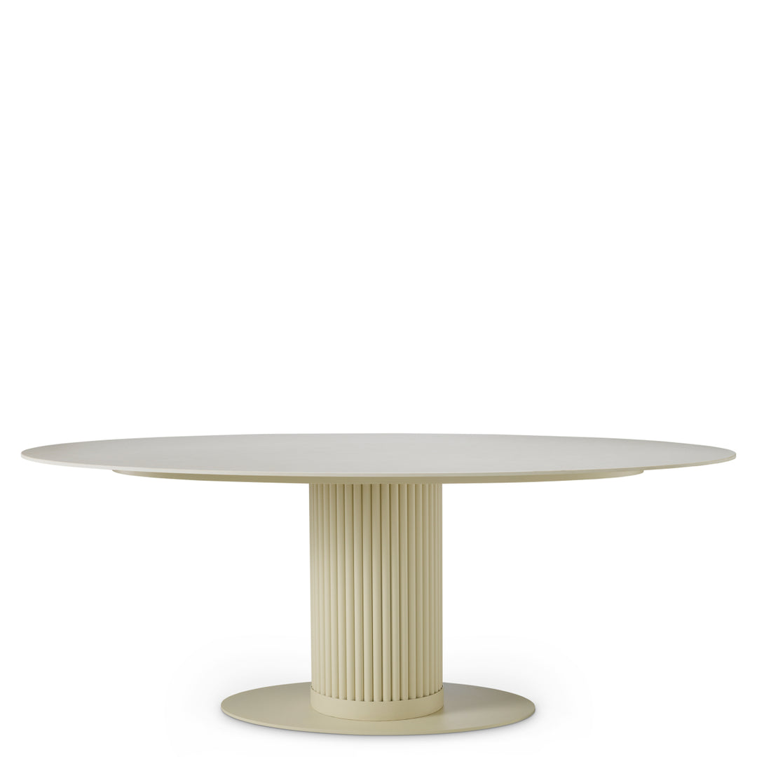 Eichholtz Outdoor Eettafel Volterra Cream Ceramic Sand