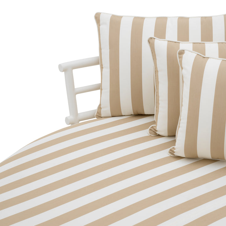 Eichholtz Outdoor Bank Laguno Round Florent Beige White