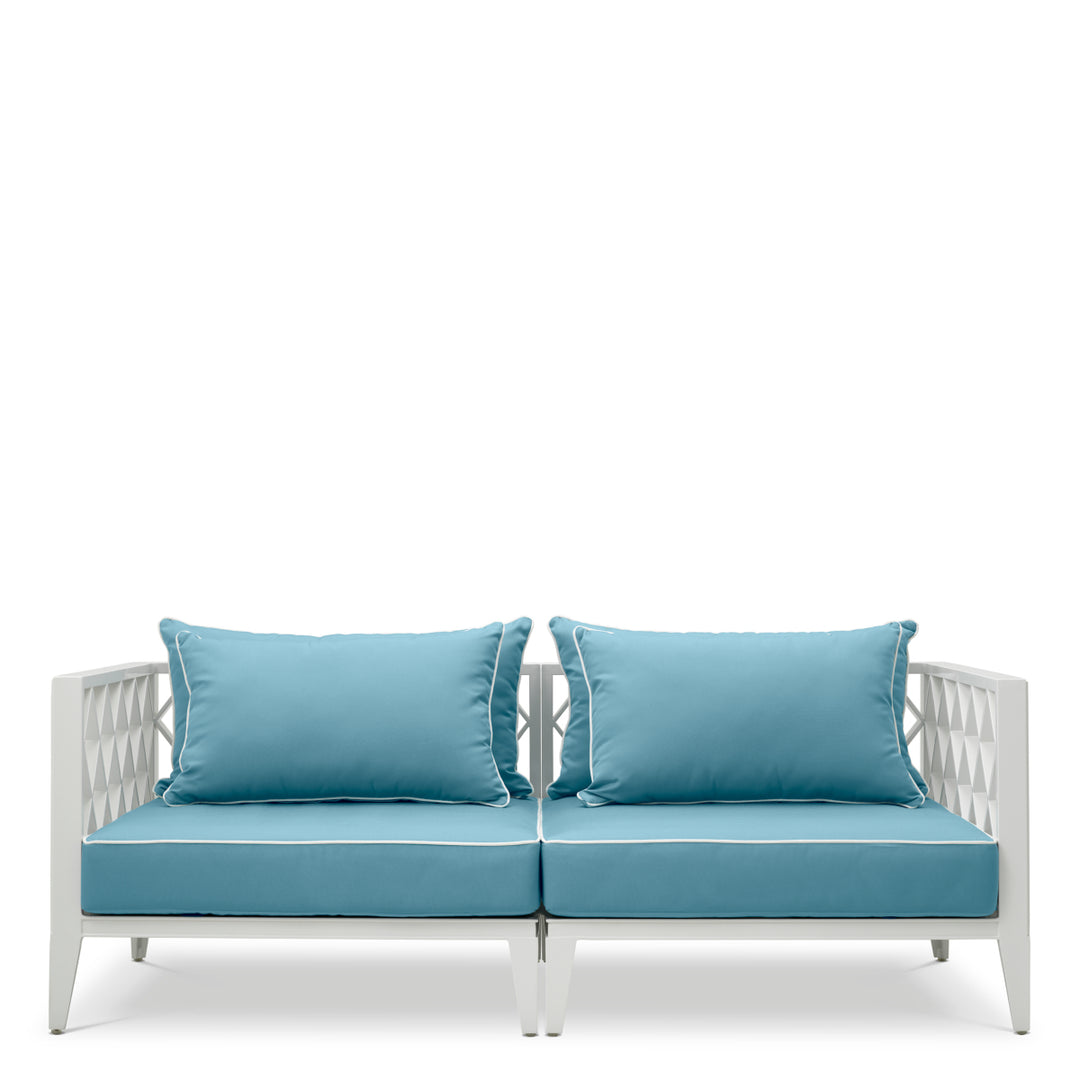 Eichholtz Outdoor Bank Ocean Club S Sunbrella Mineral Blue White