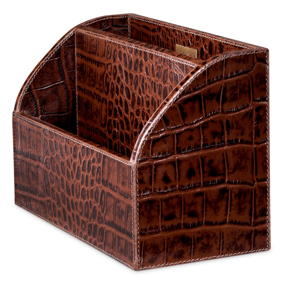Eichholtz Bureauset Scaleo Set van 3 Brown Leather