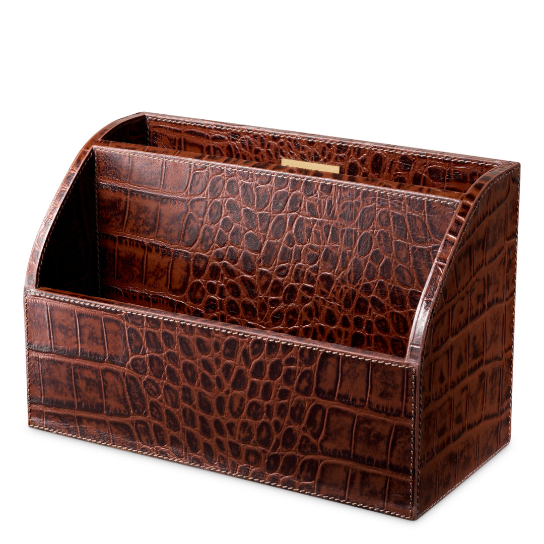 Eichholtz Bureauset Scaleo Sv3 Brown Leather – afbeelding 2