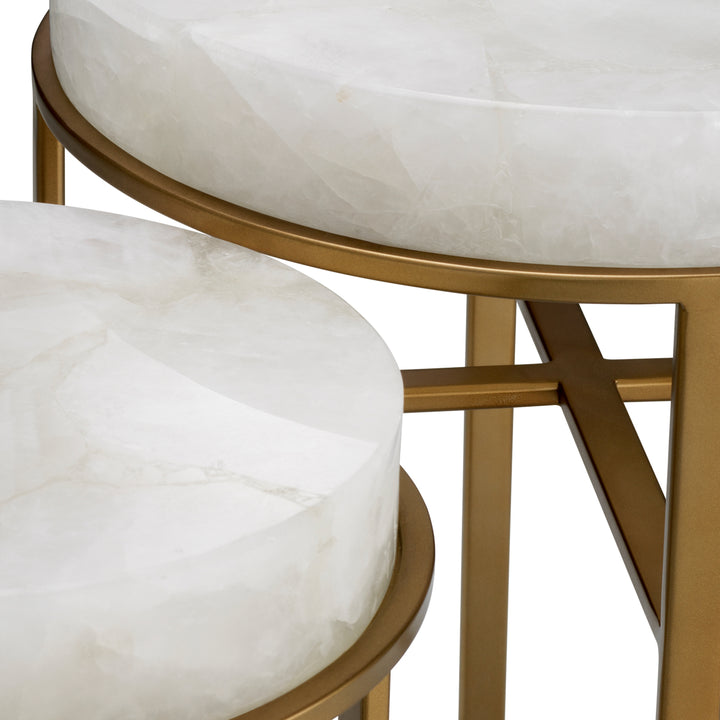 Eichholtz Bijzettafel Hoxton Rock Crystal – set van 2