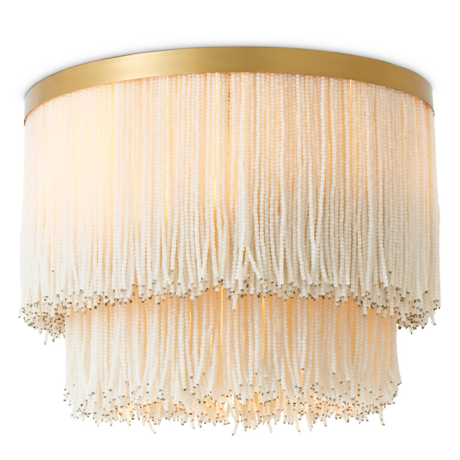 Eichholtz Plafondlamp Rosaline Vintage Brass White Glass