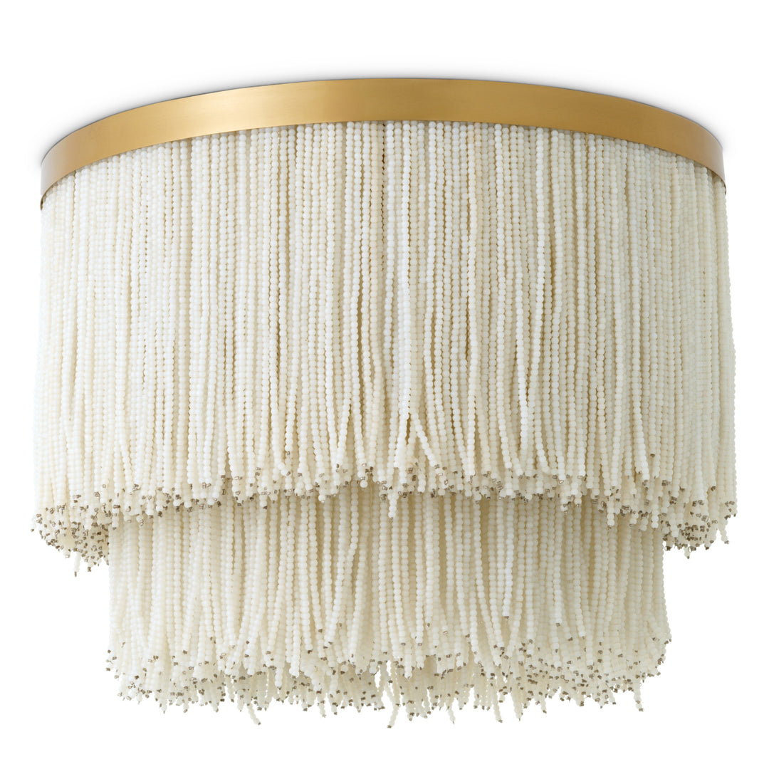 Eichholtz Plafondlamp Rosaline Vintage Brass White Glass
