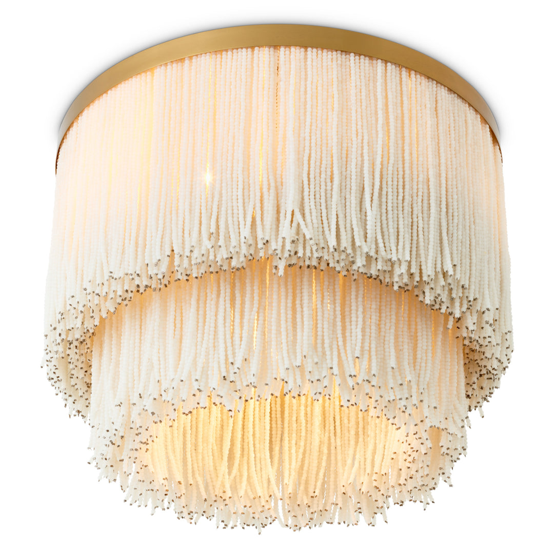 Eichholtz Plafondlamp Rosaline Vintage Brass White Glass