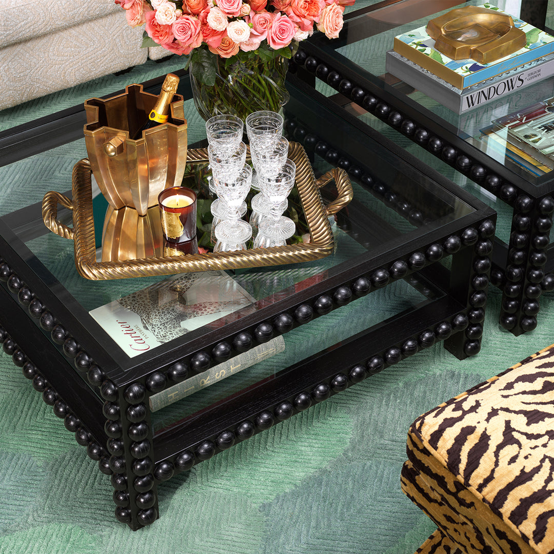 Eichholtz Salontafel Kenton Black Clear Glass