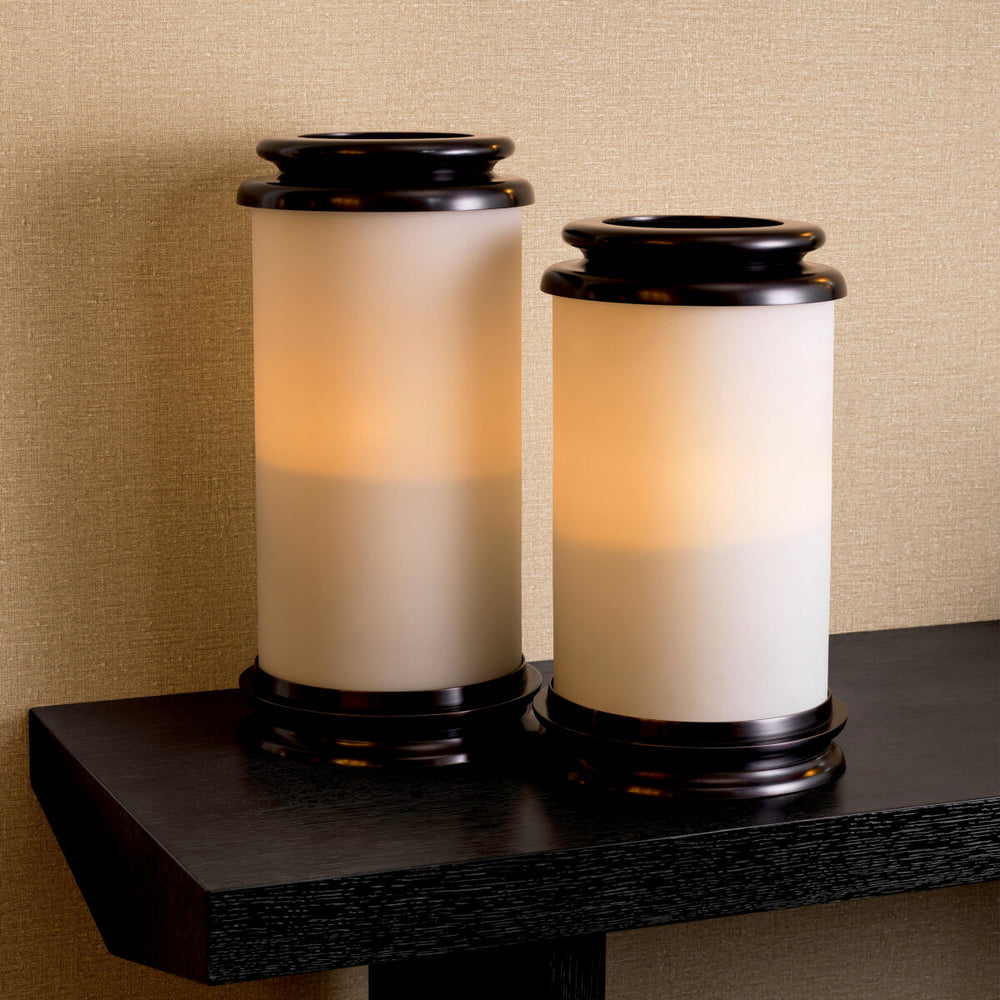 Eichholtz Windlicht Carrington L Brons – afbeelding 2