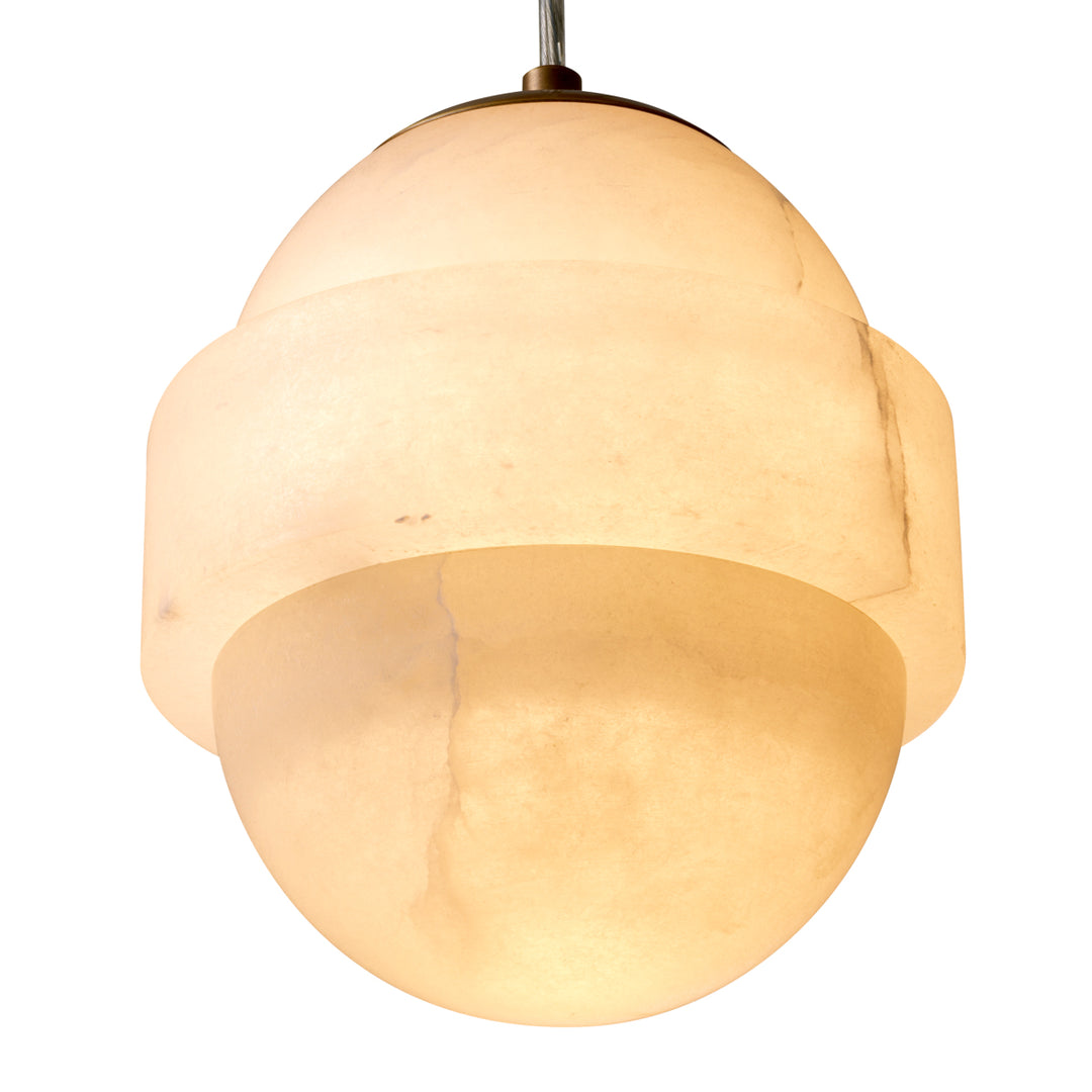 Eichholtz Chandelier Icarus Antique Brass Alabaster