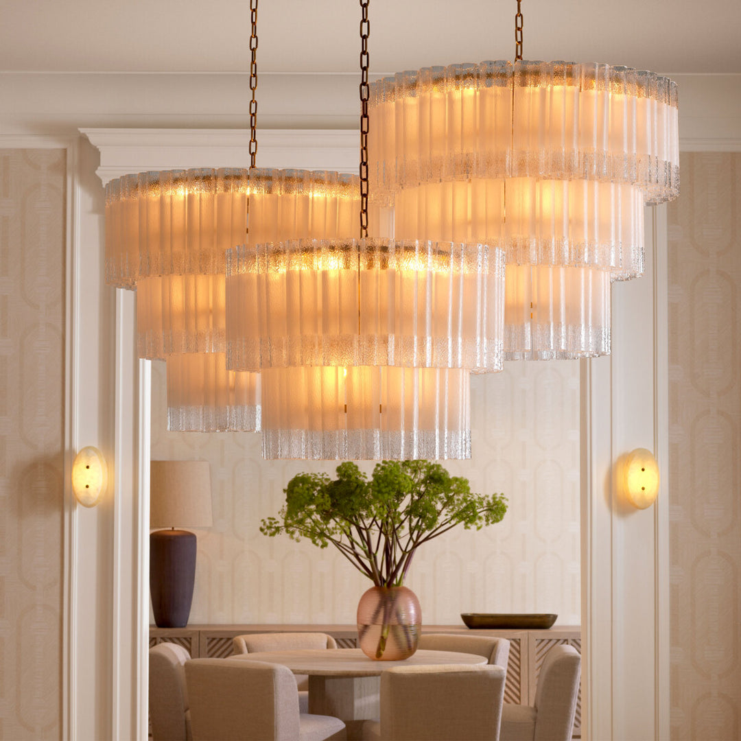 Eichholtz Chandelier Denton L Recycled Glass