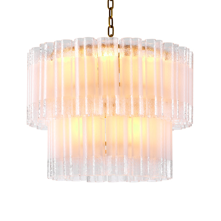 Eichholtz Chandelier Denton S Antique Brass Frosted