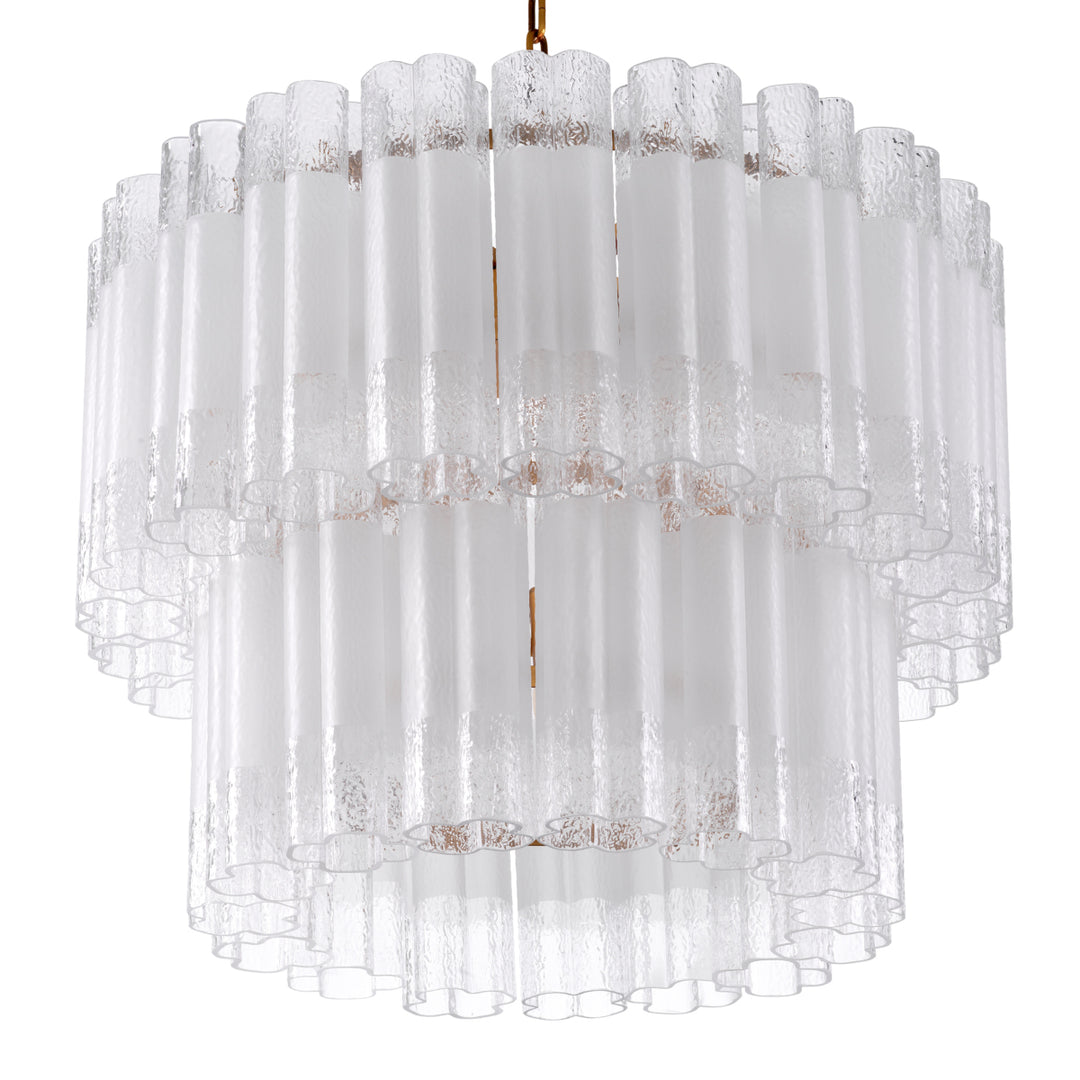 Eichholtz Chandelier Denton S Antique Brass Frosted