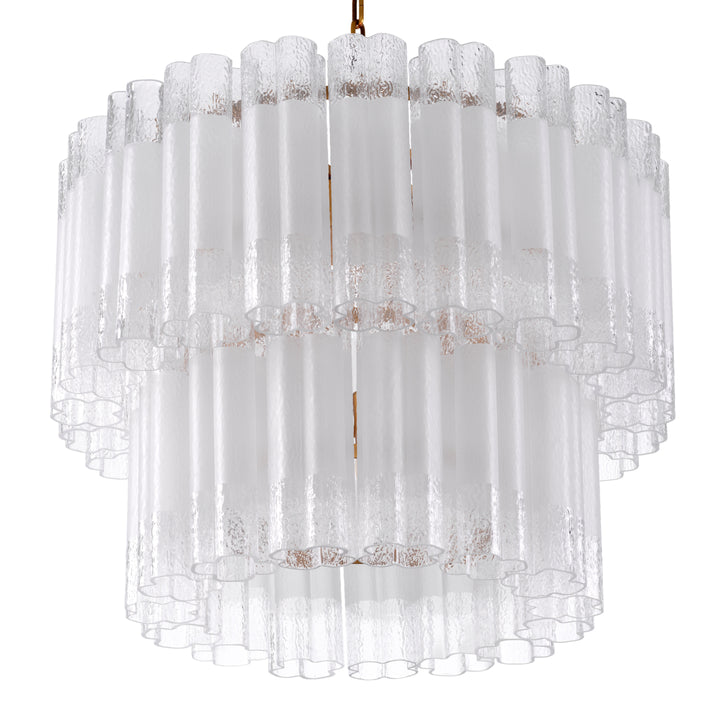 Eichholtz Chandelier Denton S Antique Brass Frosted