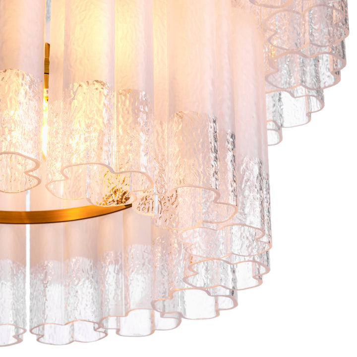 Eichholtz Chandelier Denton S Antique Brass Frosted