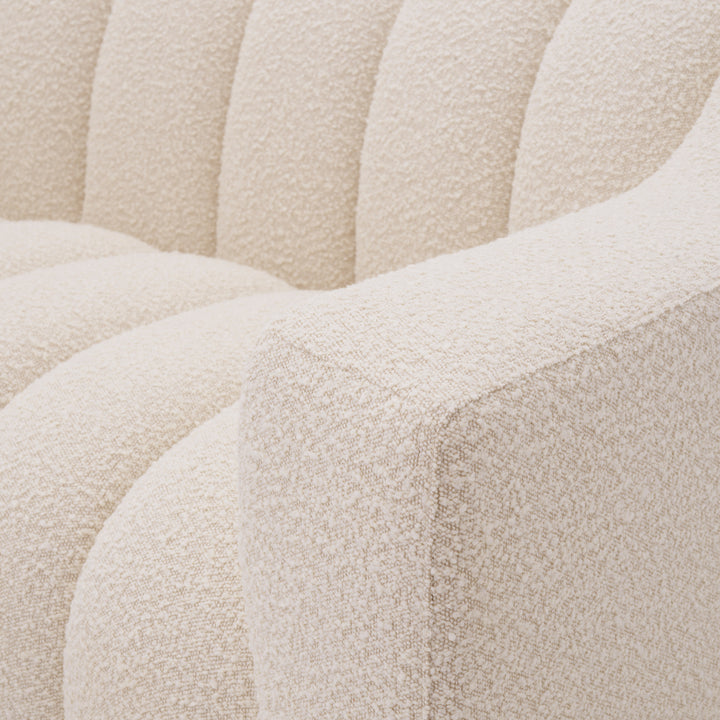 Eichholtz Bank Kelly XS Bouclé Cream Black Base