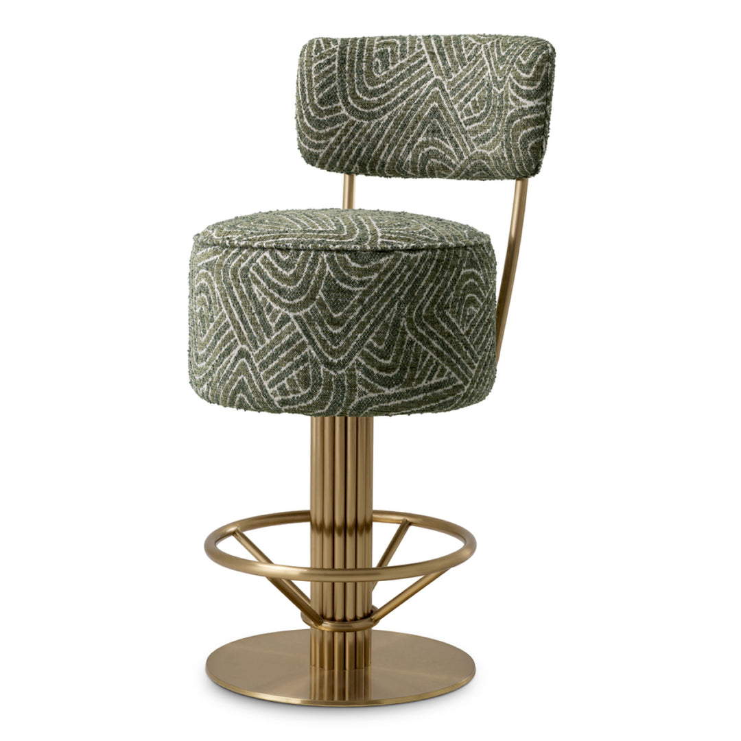 Eichholtz Counter Barstoel Carleton met rugleuning