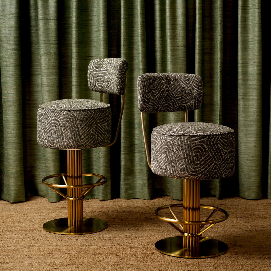 Eichholtz Counter Barstoel Carleton met rugleuning