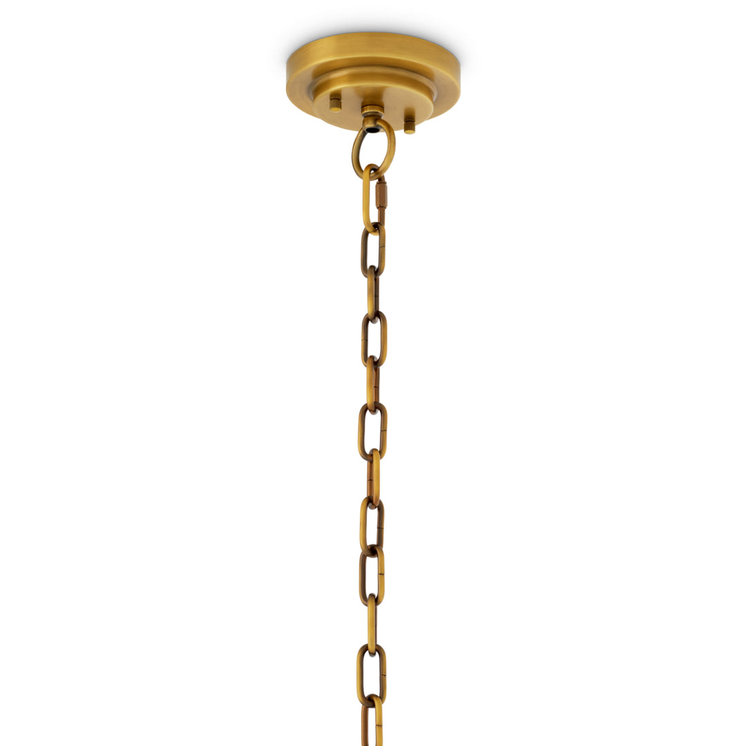 Eichholtz Kroonluchter Melbourne Antique Brass Albast