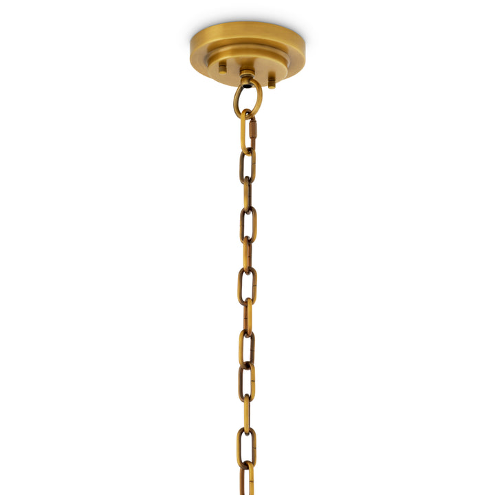 Eichholtz Kroonluchter Melbourne Antique Brass Albast