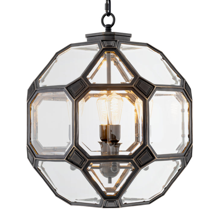 Eichholtz Lantaarn Olympia S Bronze Highlight Clear Bevelled Glass