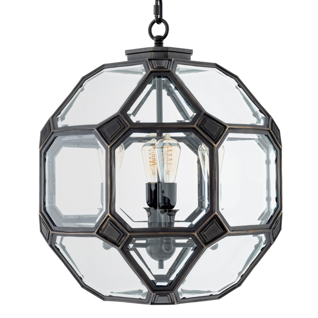 Eichholtz Lantaarn Olympia S Bronze Highlight Clear Bevelled Glass