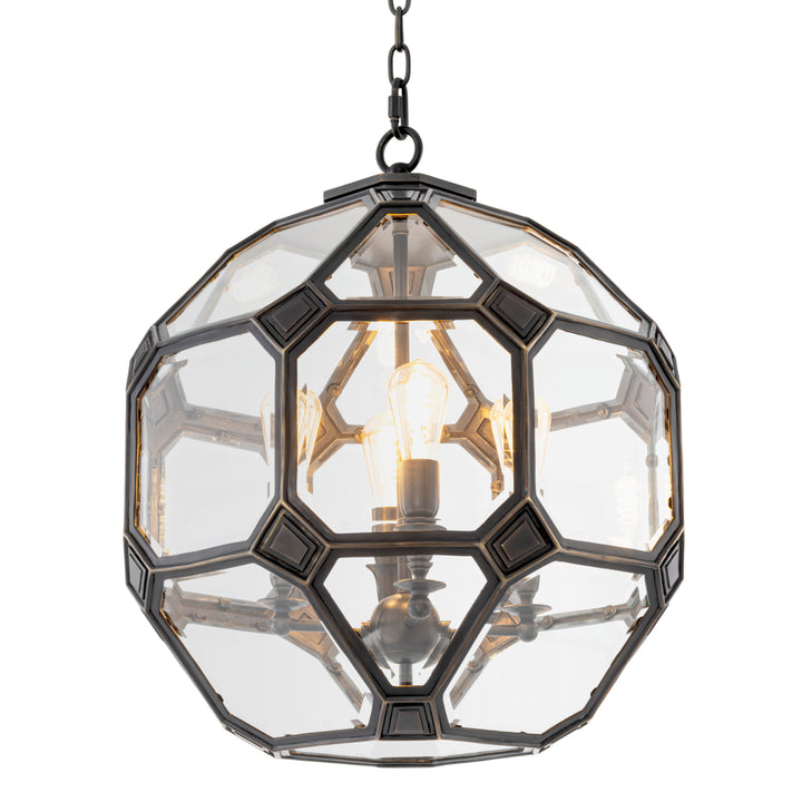 Eichholtz Lantaarn Olympia S Bronze Highlight Clear Bevelled Glass