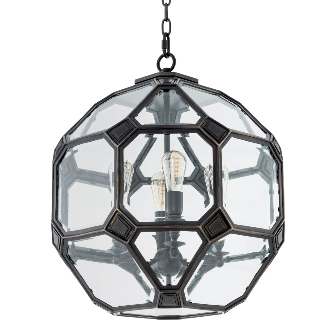 Eichholtz Lantaarn Olympia S Bronze Highlight Clear Bevelled Glass