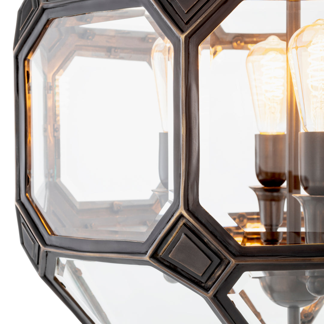 Eichholtz Lantaarn Olympia S Bronze Highlight Clear Bevelled Glass