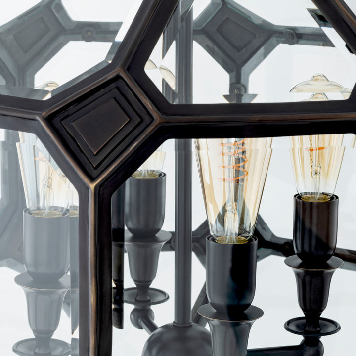Eichholtz Lantaarn Olympia S Bronze Highlight Clear Bevelled Glass