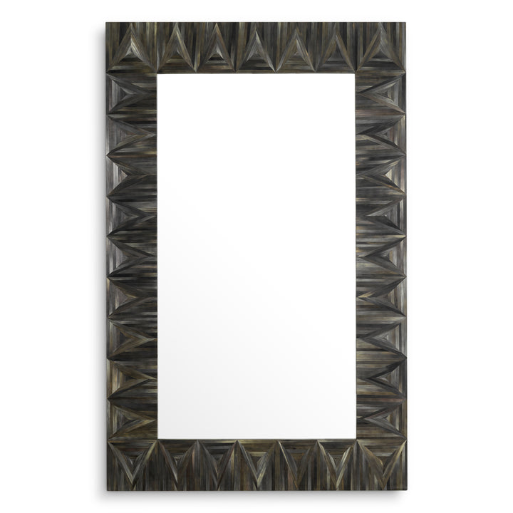 Eichholtz Spiegel Belmont Straw Marquetry Charcoal