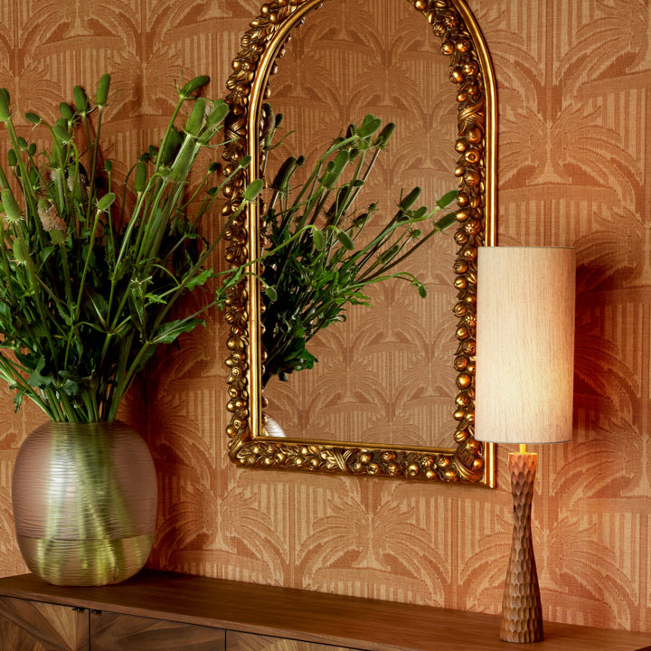 Eichholtz Spiegel Fairlane Antiqued Gold Leaf Mahogany