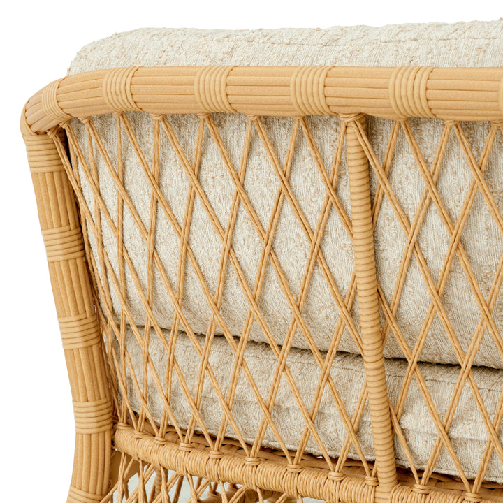 Eichholtz Outdoor Bank Riverton Faux Rattan Arden Natural