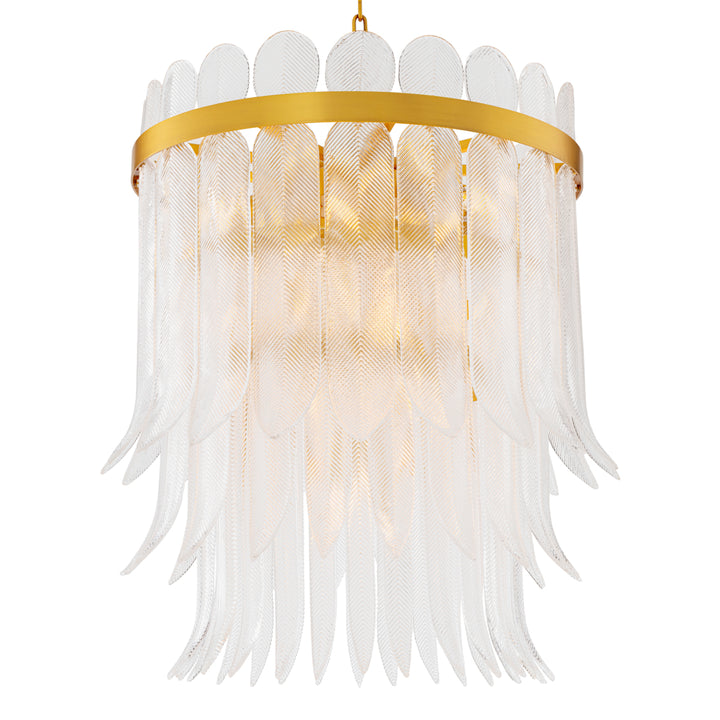 Eichholtz Chandelier Erika L Antique Brass Clear Glass