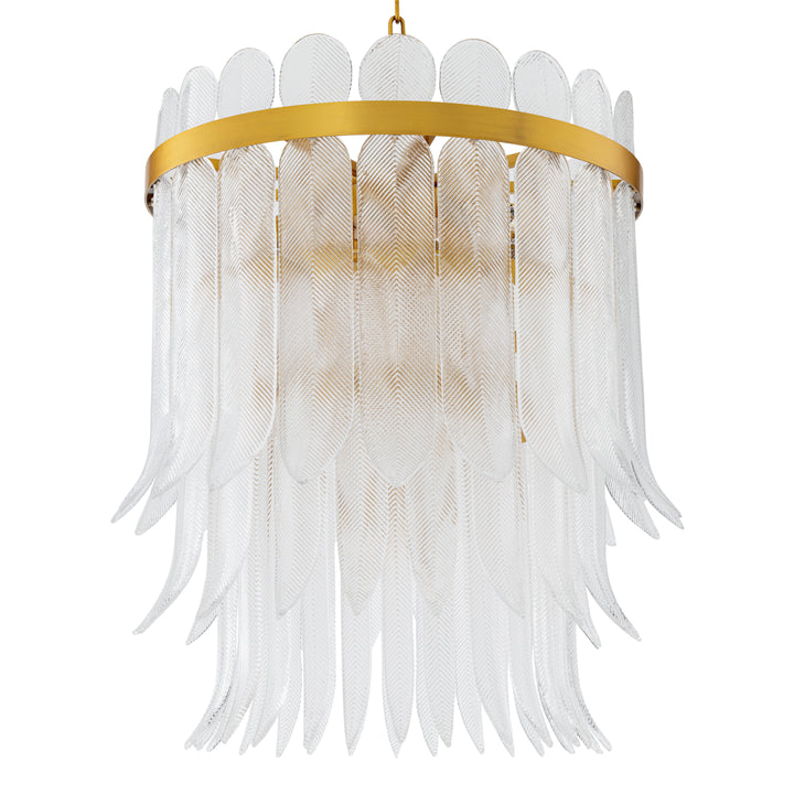 Eichholtz Chandelier Erika L Antique Brass Clear Glass