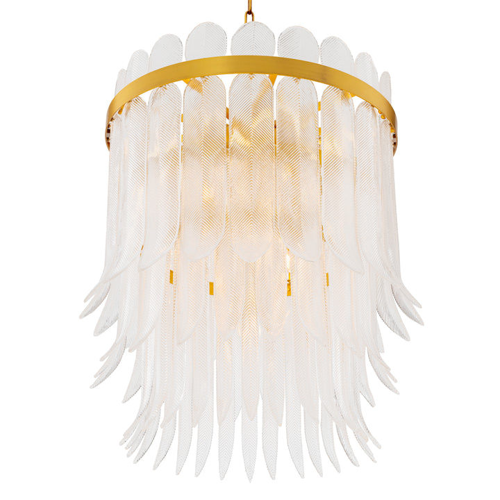 Eichholtz Chandelier Erika L Antique Brass Clear Glass